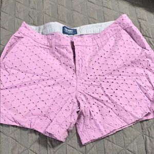 Worn 2x Old Navy Lavender Eyelet shorts sz 6